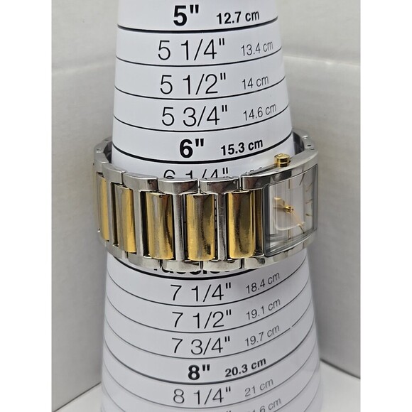 Jacques Lemans Geneve G2101 JL Two Tone Stainless Quartz Swiss Watch New Battery - Picture 5 of 8